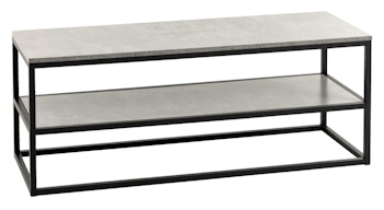 TV-bänk DOKKEDAL betongfärgad/svart