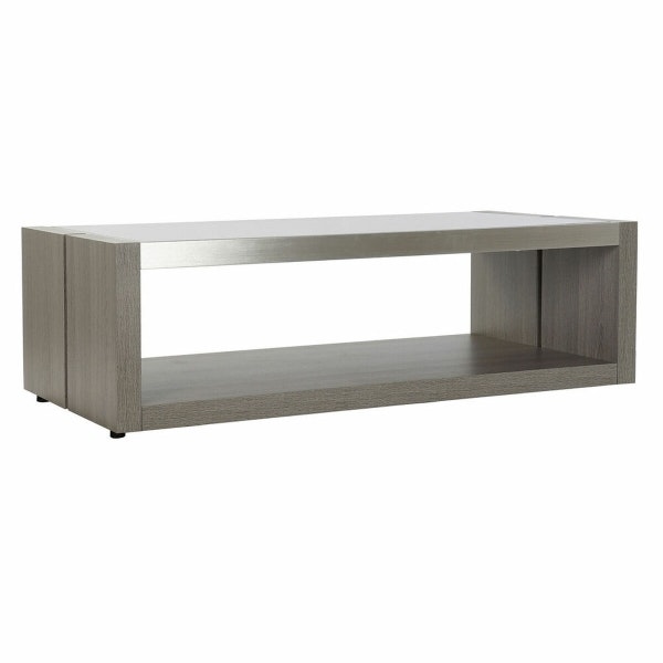 Soffbord DKD Home Decor Glas Aluminium Tölgy Härdat glas (120 x 60 x 37,5 cm)