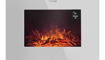 Dekorativ och elektrisk öppen spis för vägg Cecotec ReadyWarm 2700 Design Flames Vit 1000 - 2000 W