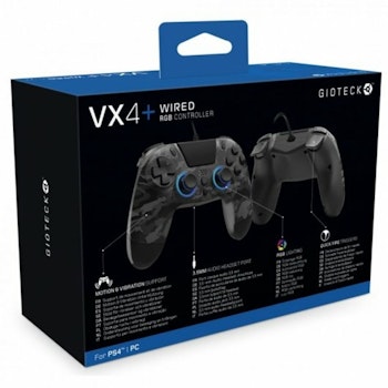Spelkontroll GIOTECK VX-4+ Grå PlayStation 4