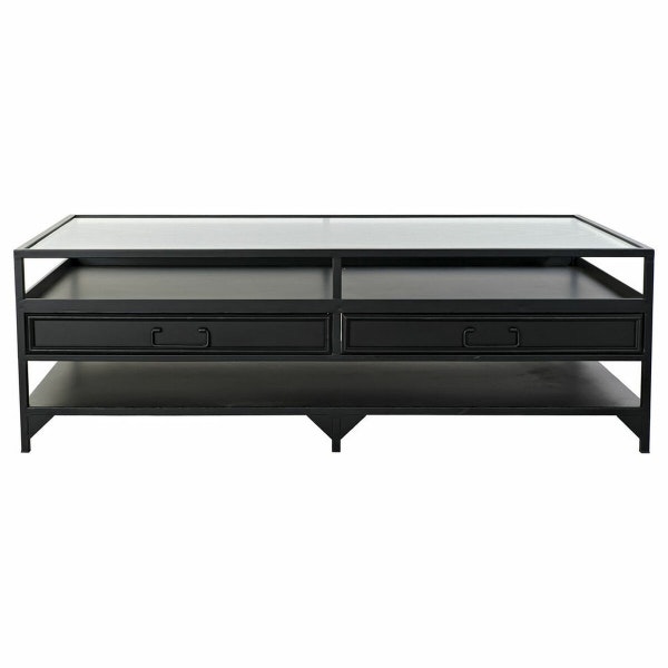Soffbord DKD Home Decor Metall Glas (120 x 60 x 40 cm)