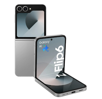 Samsung Galaxy Z Flip6 – Innovativ design i stilren silver!