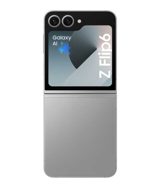 Samsung Galaxy Z Flip6 – Innovativ design i stilren silver!