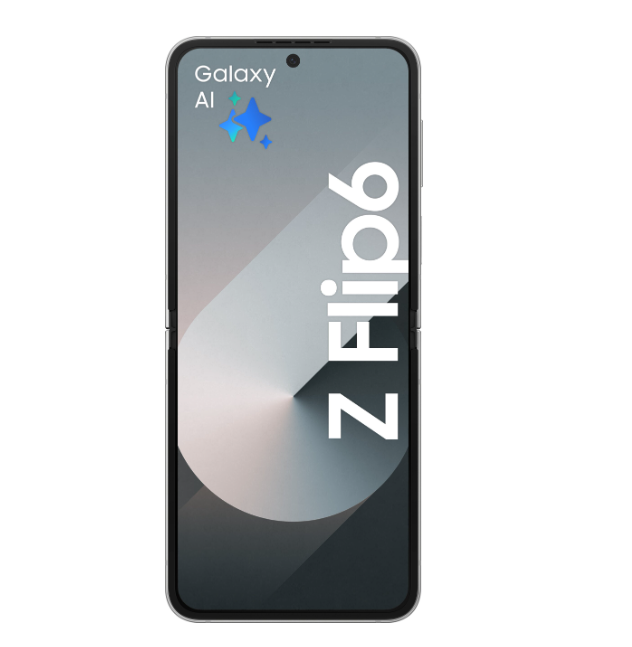 Samsung Galaxy Z Flip6 – Innovativ design i stilren silver!