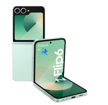 Samsung Galaxy Z Flip6 – Fräsch mintgrön design och banbrytande teknik!