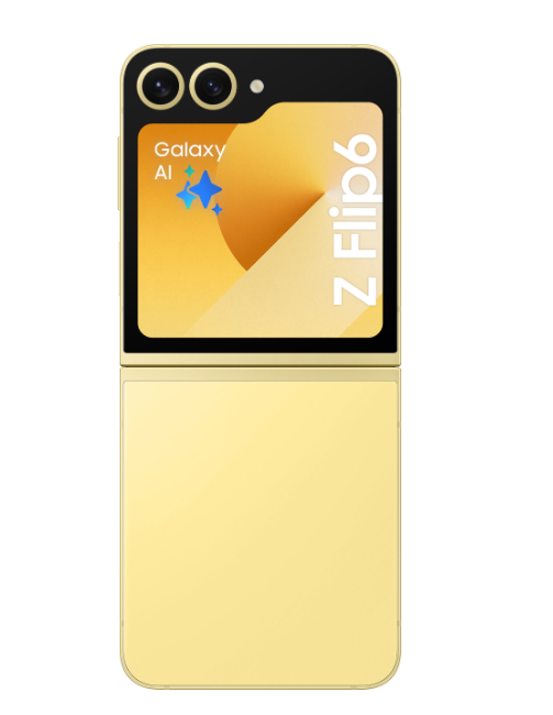 Samsung Galaxy Z Flip6 – Färgstark och innovativ i solgul design!