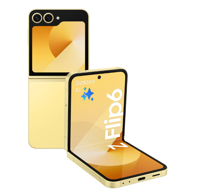 Samsung Galaxy Z Flip6 – Färgstark och innovativ i solgul design!