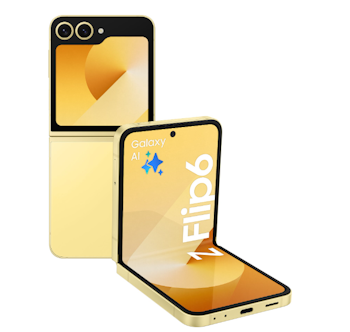 Samsung Galaxy Z Flip6 – Färgstark och innovativ i solgul design!