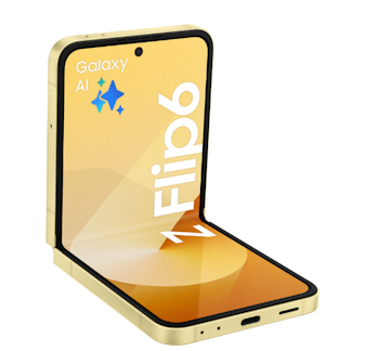 Samsung Galaxy Z Flip6 – Färgstark och innovativ i solgul design!