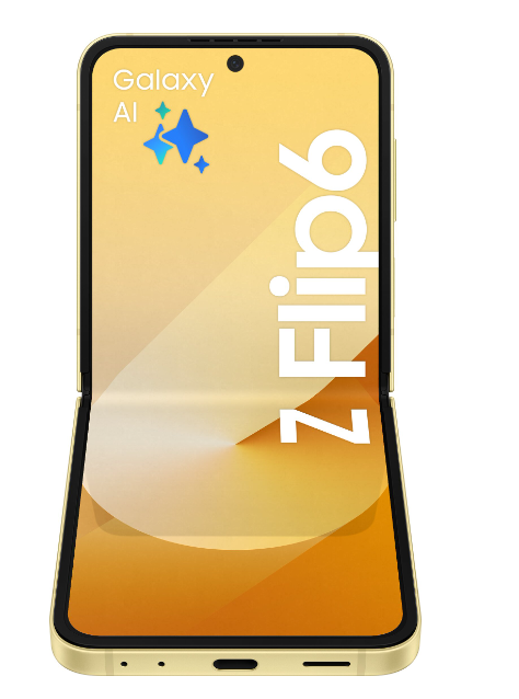 Samsung Galaxy Z Flip6 – Färgstark och innovativ i solgul design!