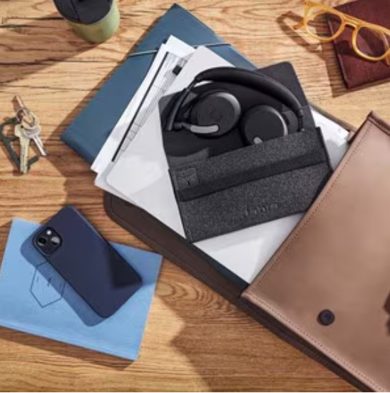 Jabra Evolve2 65 Flex – Flexibla och professionella hörlurar med MS Teams-certifiering och superb ljudkvalitet