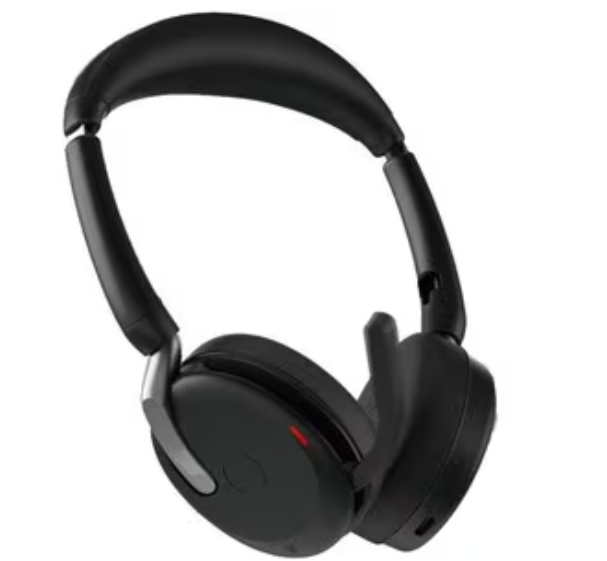 Jabra Evolve2 65 Flex – Flexibla och professionella hörlurar med MS Teams-certifiering och superb ljudkvalitet