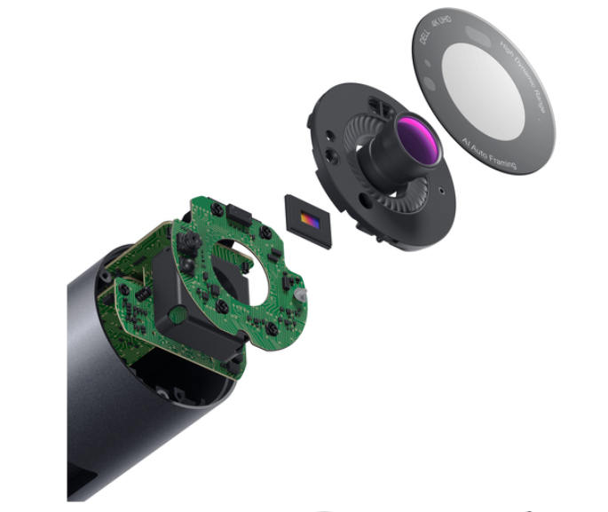 DELL UltraSharp Webcam – 8.3 MP Full HD med 60 fps för kristallklara videomöten