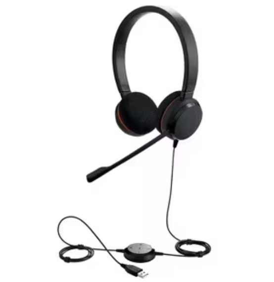 Jabra EVOLVE 20 MS Stereo USB Headset – Komfortabelt och Brusreducerande Med USB-anslutning