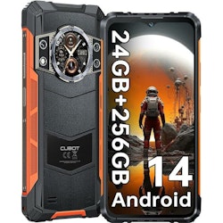 Cubot KING KONG ACE 3 – Robust Smartphone med 8 GB RAM, 256 GB Lagring och 6,5" Skärm – Svart/Röd