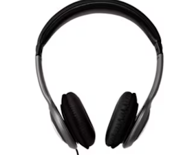 V7 HA520-2EP Over-Ear Stereo Hörlurar – Svart & Grå – Hög Kvalitet med 3,5 mm Jack och 1,80 m Kabel