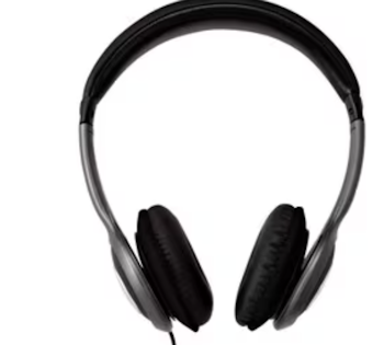 V7 HA520-2EP Over-Ear Stereo Hörlurar – Svart & Grå – Hög Kvalitet med 3,5 mm Jack och 1,80 m Kabel