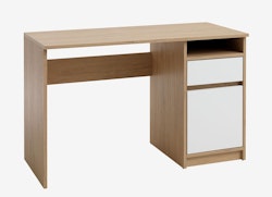 BILLUND Skrivbord – Vit/Ek 53x120 cm – Stilrent och Funktionellt