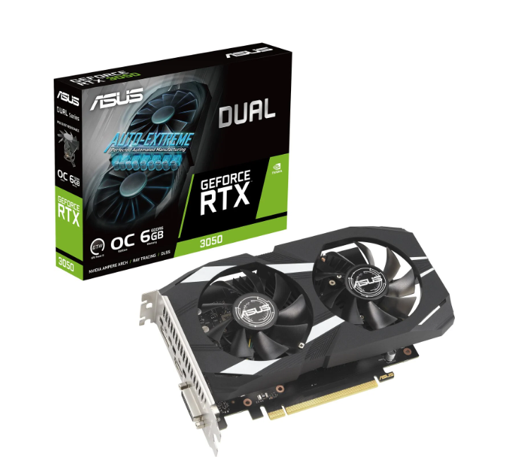 ASUS Dual GeForce RTX 3050 6GB OC