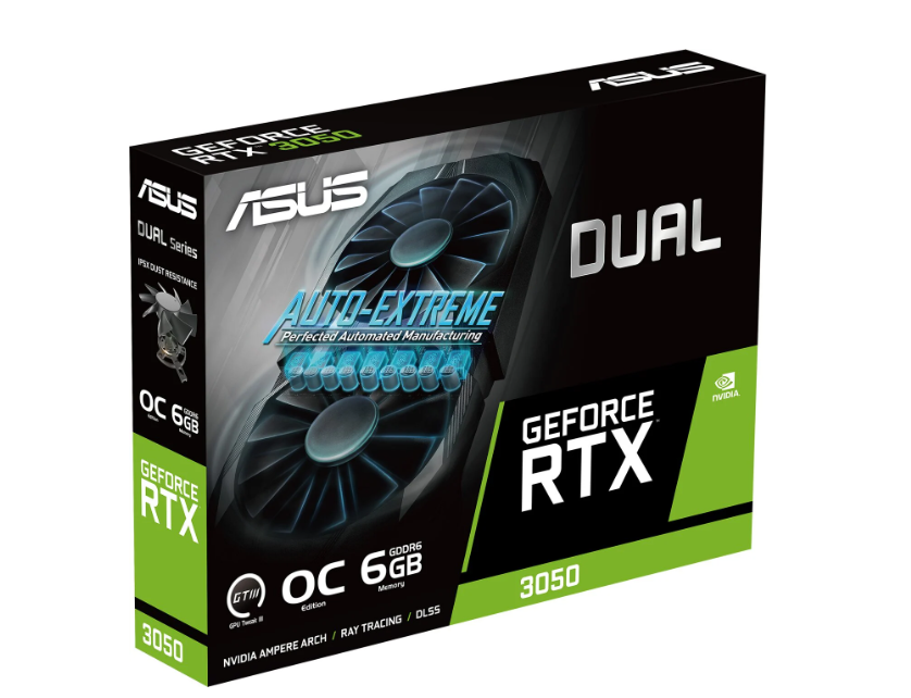 ASUS Dual GeForce RTX 3050 6GB OC