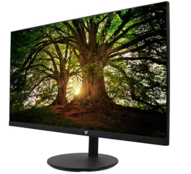 V7 L238IPS-HAS-E 24" Full HD IPS-skärm – Kristallklar Bildkvalitet med HDMI, DisplayPort och Inbyggda Högtalare!