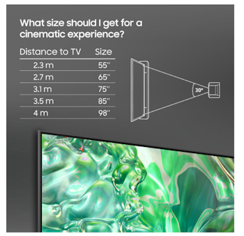 Samsung 55" TQ55Q64DAUXXC 4K QLED Smart TV – Upplev Enastående Färger och Skärpa med Smart Funktionalitet!