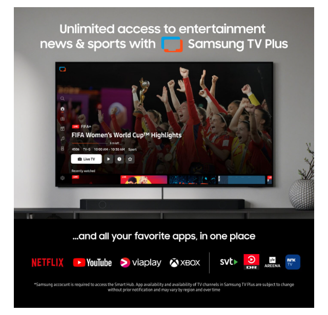 Samsung 55" TQ55Q64DAUXXC 4K QLED Smart TV – Upplev Enastående Färger och Skärpa med Smart Funktionalitet!