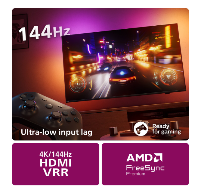 Philips 43" 50" 55"" 55PUS8949 – 4K LED-TV med 144 Hz och Ambilight för en Oslagbar TV- och Gamingupplevelse!