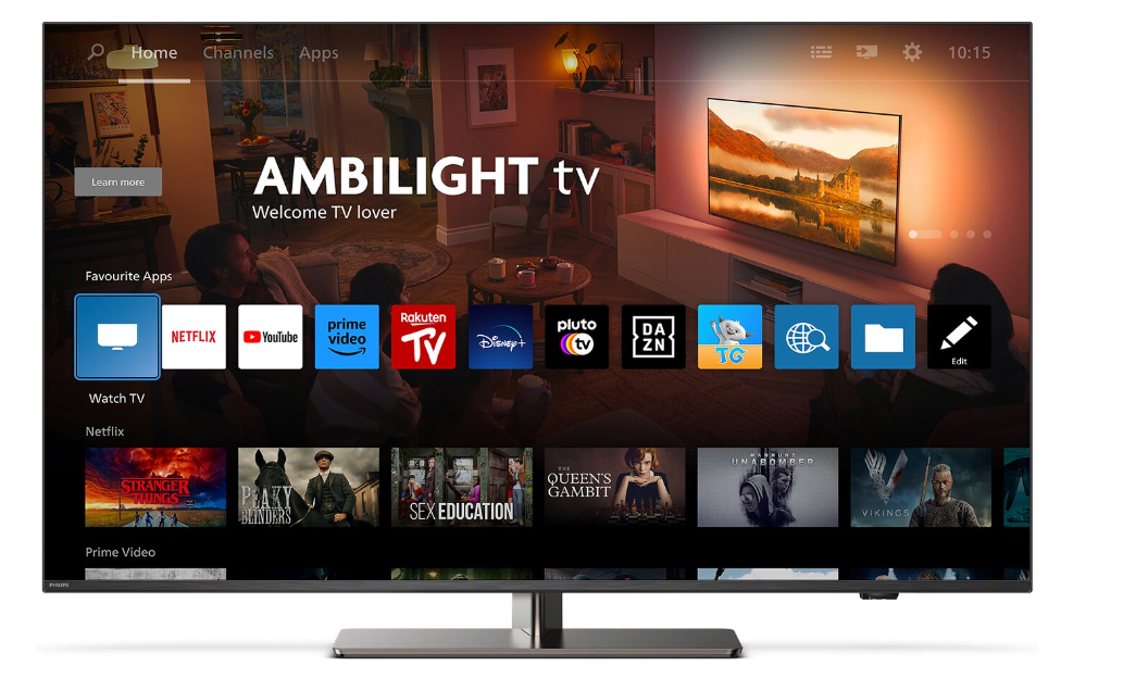 Philips 43" 50" 55"" 55PUS8949 – 4K LED-TV med 144 Hz och Ambilight för en Oslagbar TV- och Gamingupplevelse!