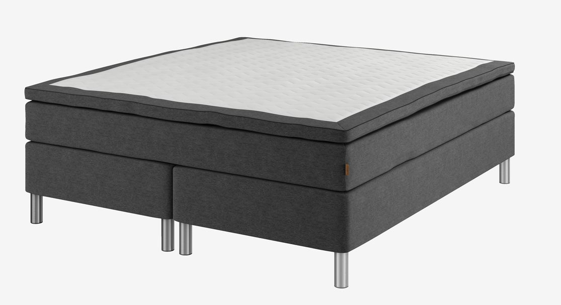 Kontinentalsäng GOLD C35 – 160x200 cm i Elegant Grått för Maximal Komfort