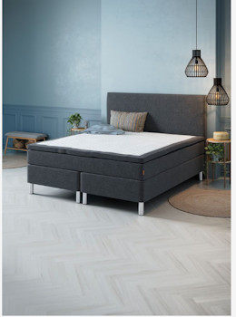 Kontinentalsäng GOLD C35 – 160x200 cm i Elegant Grått för Maximal Komfort