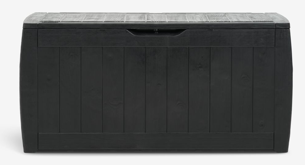 Dynbox BISNAP – 117x58x45 cm Rymlig Förvaringsbox i Svart för Utemöbler