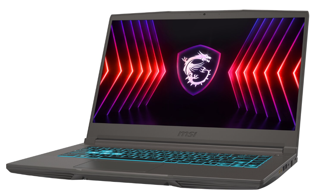 MSI Thin 15 B12UC – 15.6" Gaming Laptop med 144 Hz Skärm, Core i5, GeForce RTX 3050 och 512 GB SSD