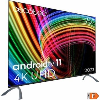 Cecotec A3 Series ALU30075 75" 4K Ultra HD Smart TV – Storslagen Bildkvalitet med HDR10 och Dolby Vision