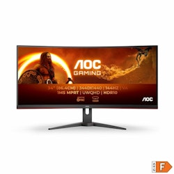 AOC CU34G2XE/BK 34" Ultrawide Gaming Monitor – 144 Hz, Curved, 3440 x 1440, IPS – För En Ultimat Spelupplevelse
