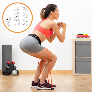 Bootrainer InnovaGoods - Bälte med Motståndsband för Rumpträning & Träningsguide