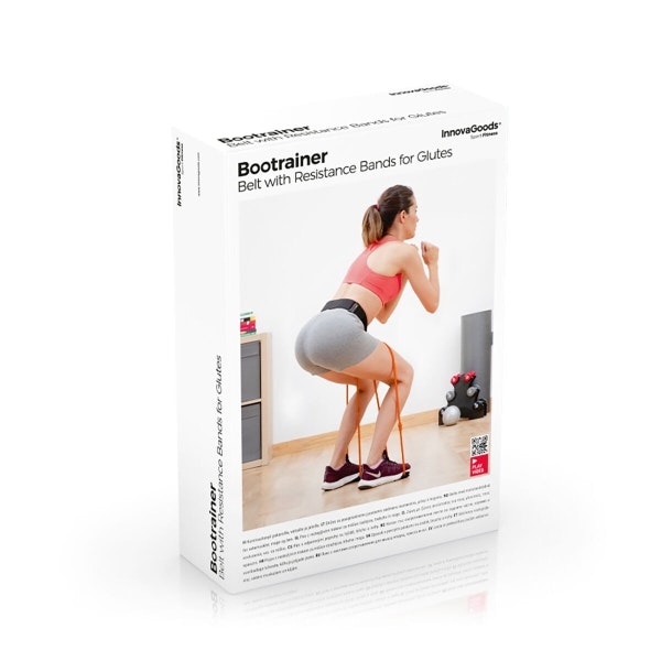 Bootrainer InnovaGoods - Bälte med Motståndsband för Rumpträning & Träningsguide