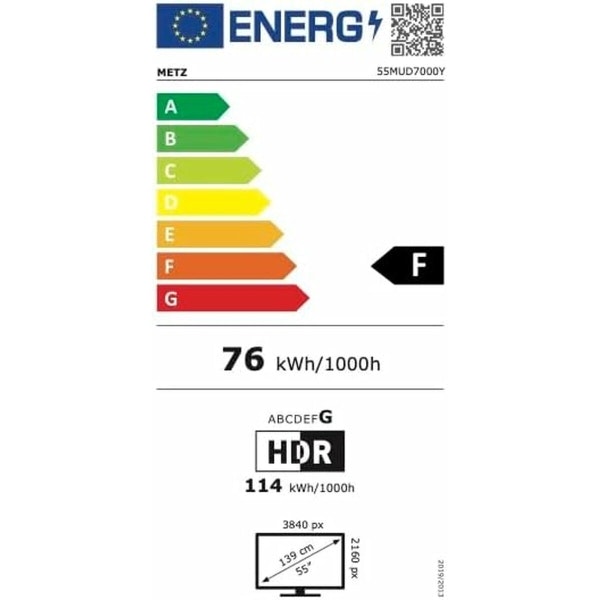 Metz 55MUD7000Y Smart TV – 55" Full HD LED – Strömlinjeformad Design