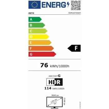 Metz 55MUD7000Y Smart TV – 55" Full HD LED – Strömlinjeformad Design