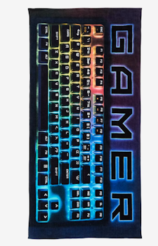 Badhandduk GAMER 70x140 cm – Mjuk och Absorberande för Gaming-älskare
