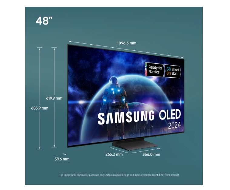 Samsung 48" TQ48S90DAEXXC – 4K OLED Smart TV med upp till 144 Hz