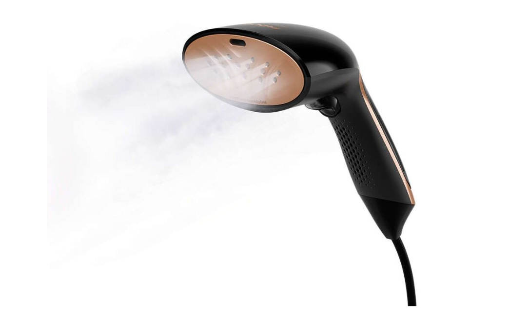 Philips Steam&Go Handhållen Steamer GC362/80 – Effektiv och Smidig Ångstrykare i Svart/Guld