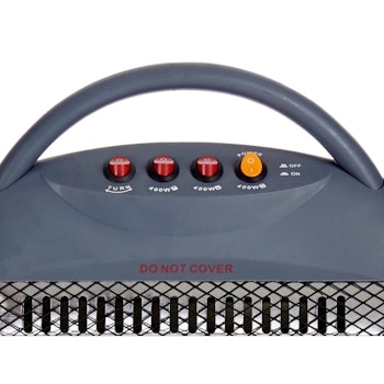 Halogenvärmare 1200 W – Effektiv Värme i Kompakt Grå Design