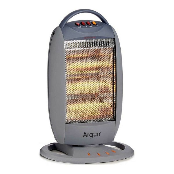 Halogenvärmare 1200 W – Effektiv Värme i Kompakt Grå Design