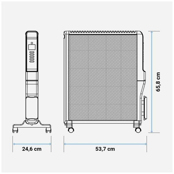 Värmeelement Universal Blue 4020B UCRM9004 – 2000W Svart – Effektiv och Kompakt Värme