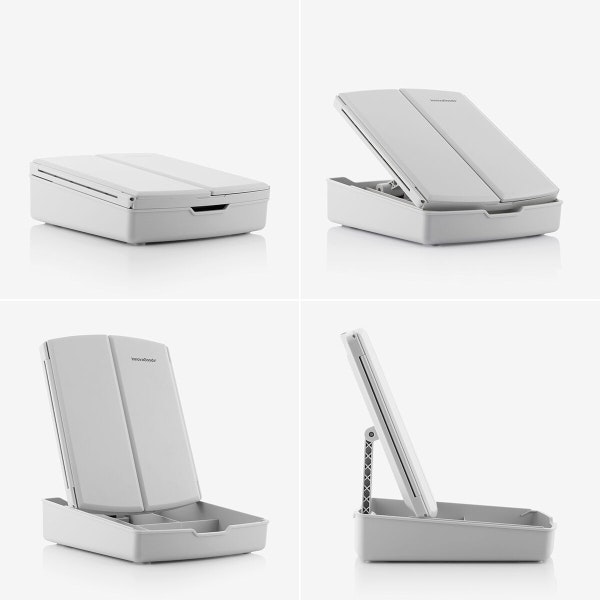 3-i-1 Fällbar LED-spegel med Sminkorganisator Panomir InnovaGoods – Funktion och Elegans i Ett