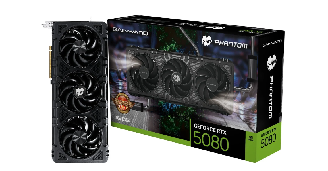 Gainward GeForce RTX 5080 Phantom GS 16GB – Extrem Prestanda i Elegant Design