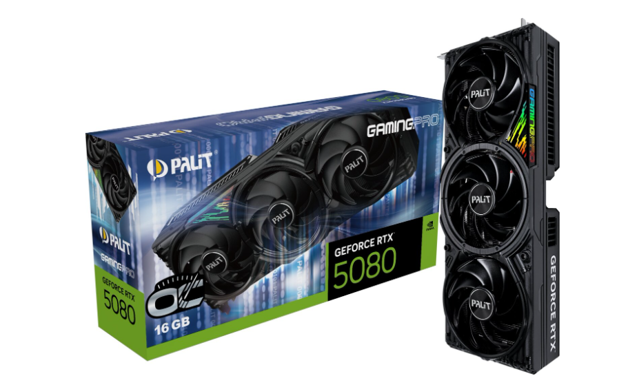 Palit GeForce RTX 5080 GamingPro OC 16GB – Maximal Prestanda och Precision för Krävande Gaming