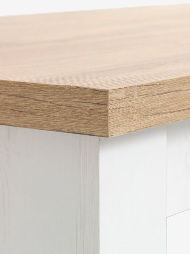Soffbord MARKSKEL 60x110 cm – Stilren Design i Vit/Ek