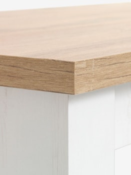 Soffbord MARKSKEL 60x110 cm – Stilren Design i Vit/Ek